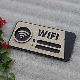 Mua Bảng Gỗ Decor Quán Free Wifi trang trí cao cấp hiện đại