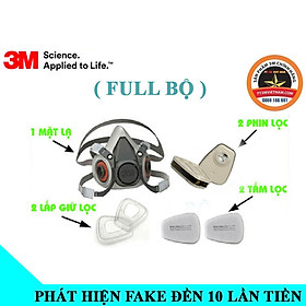 Mua Trọn bộ mặt nạ phòng độc 3M 6200