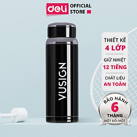 Bình Giữ Nhiệt Inox 304 Không Gỉ Có Khay Lọc Trà Deli - Chất Liệu An Toàn - Thiết Kế Sang Trọng, Màu Sắc Thanh Lịch, Tiện Lợi, Pha Trà Cà Phê Giữ Nóng Lạnh - Hàng Chính Hãng - VS812 VS814