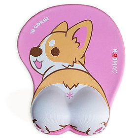 Mua Lót Chuột Có Đệm Tay KOJMAC PKA312 MOUSE PAD SILICONE GAMING 3D ANIME CUTE Mông Cún Corgi Dễ Thương - Hàng Chính Hãng ( Bàn di văn phòng chống đau mỏi cổ tay cho nam nữ chơi game cao cấp )