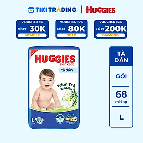 Tã dán Huggies Skincare Super Jumbo L68