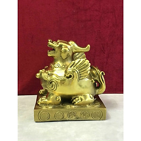 Vật phẩm phong thủy - Tỳ hưu bệ (kt 18x15x14cm)