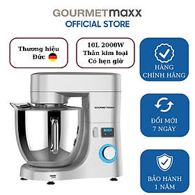 Máy trộn bột công nghiệp GOURMETMAXX 10L 2000W thân máy kim loại có hẹn giờ- thương hiệu Đức - Hàng chính hãng