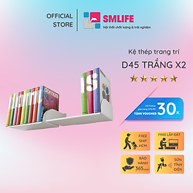 Kệ trang trí treo tường chữ D45 (set 2)