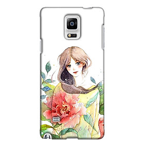 Ốp Lưng Dành Cho Điện Thoại Samsung Galaxy Note 4 - Cô Gái Hoa Hồng