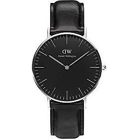 Daniel Wellington Classic Sheffield Silver Watch, 36mm, Leather, for Men and Women