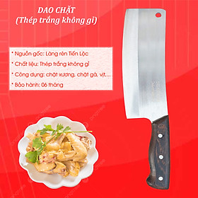Dao Chặt Xương, Chặt Thịt Gà Vịt Thái Thịt Thực Phẩm Ko Han Rỉ Hàng Cao Cấp Dao Sắc Dùng Siêu Thích - Rèn thủ công việt nhật