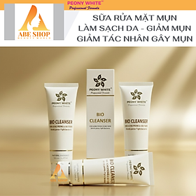Sữa Rửa Mặt Mụn PEONY WHITE - BIO CLEANSER - Làm Sạch - Cân Bằng Da - Giảm Tác Nhân Gây Mụn 125ml
