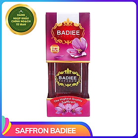 Nhụy Hoa Nghệ Tây Saffron Chính Ngạch Iran, loại super negin hộp 1gram thương hiệu Badiee giúp đẹp da, ngủ ngon, tốt cho tim mạch - Hàng chính hãng