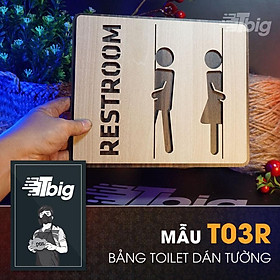 Mua Biển toilet gỗ dán cửa nhà vệ sinh - mẫu thiết kế đẹp  sang trọng