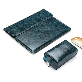 Bao da thật chống sốc bảo vệ cho Macbook, Laptop, Surface