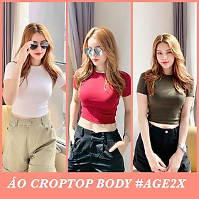  ÁO CROPTOP NỮ 6 MÀU TAY NGẮN