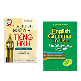 Hình ảnh Combo 2 cuốn : Giải Thích Ngữ Pháp Tiếng Anh (Tái Bản 2020) + English Grammar In Use - 130 Bài Ngữ Pháp Tiếng Anh