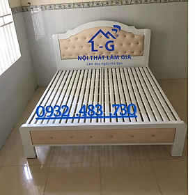 Mua Giường Sắt Hộp Cao cấp  1m6x2m màu kem