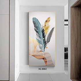 Mua Tranh Treo Tường Trang Trí Tráng Gương Pha Lê - Tranh Đơn Lông Vũ Đẹp