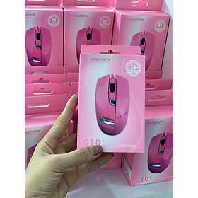 Chuột Quang Có Dây Newmen Chuyên Game G10+ Pink Plus - Cá mập - Hàng Chính