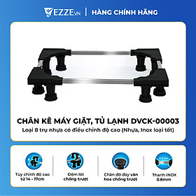 Mua  GIÁ SỐC  Chân kê máy giặt  tủ lạnh DVCK-00003 loại 8 trụ nhựa có điều chỉnh độ cao (Nhựa  Inox loại tốt)