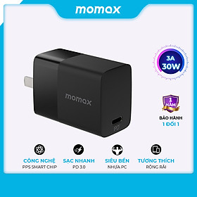Mua Củ Sạc Nhanh 30W Momax UM17 Type-C PD  Công Nghệ PPS  Chân gập  - Hàng chính hãng