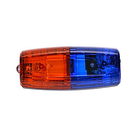 Đèn LED chớp nháy xanh đỏ JD02 gắn cầu vai, ô tô, xe máy kèm sạc USB