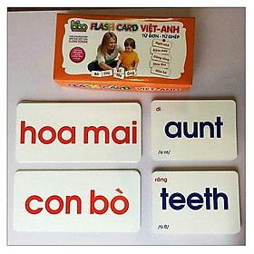 Nơi bán Thẻ flash card song ngữ Việt - Anh từ đơn từ ghép - Giá Từ -1đ