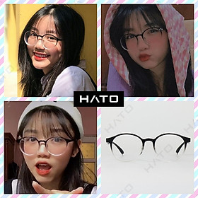 Gọng Kính Tròn Nam Nữ Hot Trend Tiktok Lan Sun HATO TR90