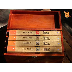 Hình ảnh Bộ sách hộp gỗ - Tứ Thư Lãnh Đạo - Bộ sách quý giúp phát triển tư duy lãnh đạo
