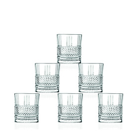 Bộ 6 ly thấp pha lê Ý RCR Brillante 340ml