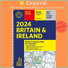 Sách - 2024 Philip's Road Atlas Britain and Ireland by Philip's Maps (UK edition, paperback)