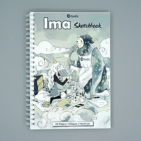 Sổ vẽ phác thảo chuyên dụng NaBii Ima Sketchbook 160gsm (Mẫu 2020)