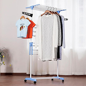 Mua Giàn phơi đồ  giàn phơi quần áo 6 cánh Hàn Quốc có bánh xe