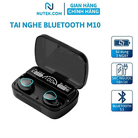 Mua Tai nghe bluetooth không dây NUTEK M10 gaming V5.1 chơi game chống ồn  pin 3500mAh chống nước IPX7