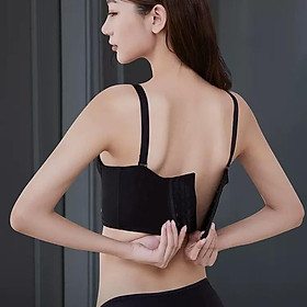 Áo lót Bra Corset không gọng đệm dày 6cm siêu nâng đẩy tạo khe tự nhiên, Áo ngực bản to che mỡ lưng mỡ nách nâng ngực HQ