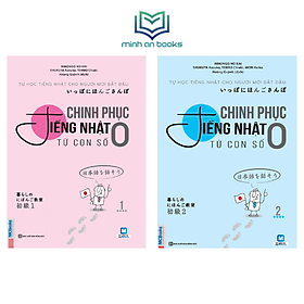 [Download Sách] Bộ 2 Cuốn Sách Học Tiếng Nhật Cho Người Mới Bắt Đầu: Chinh Phục Tiếng Nhật Từ Con Số 0 - Trọn Bộ 2 Tập - MCBooks x MinhAnBooks