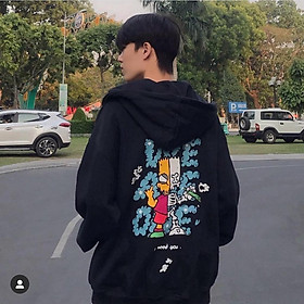 ÁO KHOÁC HOODIE UNISEX NAM NỮ CHẤT THUN NỈ NGOẠI CÓ DÂY KHÓA KÉO CAO CẤP ĐAM MÊ