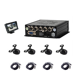 DVR 4CH cho ô tô AVTO Đào tạo xe DVR 4 Máy ảnh đăng ký video 4 kênh Đăng ký máy ghi xe tải MDVR Tên màu: Kit G