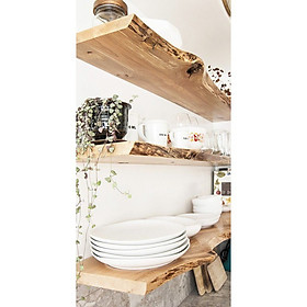 Mua Thanh Ngang Kệ  Giá Treo Âm Tường Giấu Chân Gỗ Nguyên Khối Tự Nhiên  Decor Trang Trí Nhà