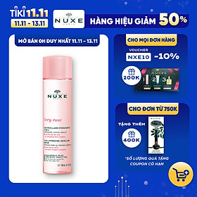 Nước tẩy trang Micellar 3 trong 1 Nuxe Very Rose 200ml