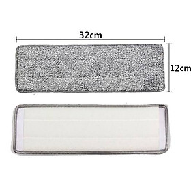 Mua Bông Lau Nhà Thay Thế 2 Đầu Gài Cho Cây Lau Nhà Tự Vắt 32x12cm