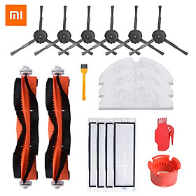 18PCS Main Brush Side Brush Filter Mop Cloth Comb Blade For Xiaomi Robot Vacuum Cleaner