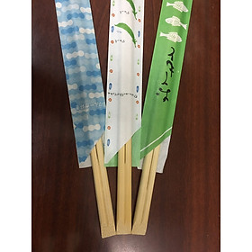 Đũa tre tách vát đuôi 4.8 x 240mm dùng 1 lần đóng gói bao giấy hở