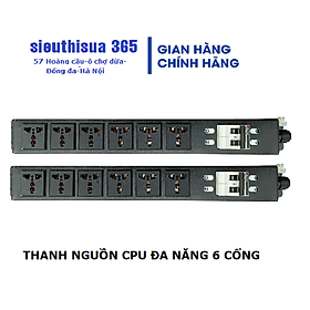 Thanh nguồn PDU đa năng 6 cổng- hàng chính hãng