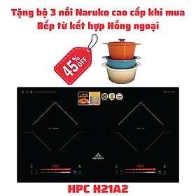 Mua Tặng bộ 3 nồi Naruko khi mua Bếp điện từ Hồng ngoại FUNIKI - HPC H21A2 - Hàng chính hãng