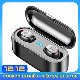 Tai nghe bluetooth không dây F9 True wireless Dock Sạc có Led Báo Pin Kép