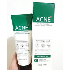 SỮA RỬA MẶT SOME BY MI AHA BHA PHA 30 DAYS MIRACLE ACNE CLEAR FOAM 100ml