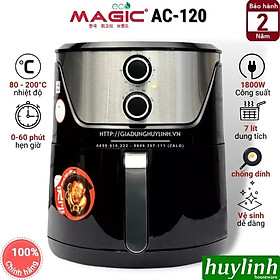 Nồi chiên không dầu Magic ECO AC-120 - Dung tích 7 lít - Công suât 1800W - Hàng chính hãng