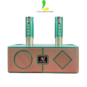 Loa Bluetooth Karaoke Su-Yosd YS215 YS-215 - Loa xách tay mini chất liệu nhựa cao cấp, công suất 20W và mic cực hay - Hàng nhập khẩu - Xanh