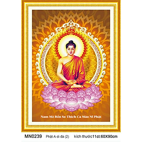 Mua Tranh thêu kín Phật thích ca MN0239  kích thước 60 x 90 cm