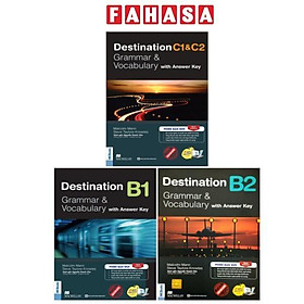 Sách - Combo Sách Destination - Grammar And Vocabulary with Answer Key - B1 + B2 + C1 And C2 (Bộ 3 Cuốn)