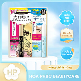 Set Mascara Chuốt Dài Mi Và Mascara Tẩy Trang Mi Kissme Heroine Make (2 cây)