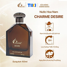 Nước hoa nam thơm lâu, Charme Desire, mùi hương tươi mát, mạnh mẽ, cho chàng năng động,100ml